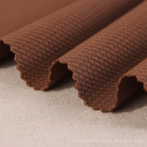 MUSA Popular Polyester Bubble Solid Knit Bullet Fabric